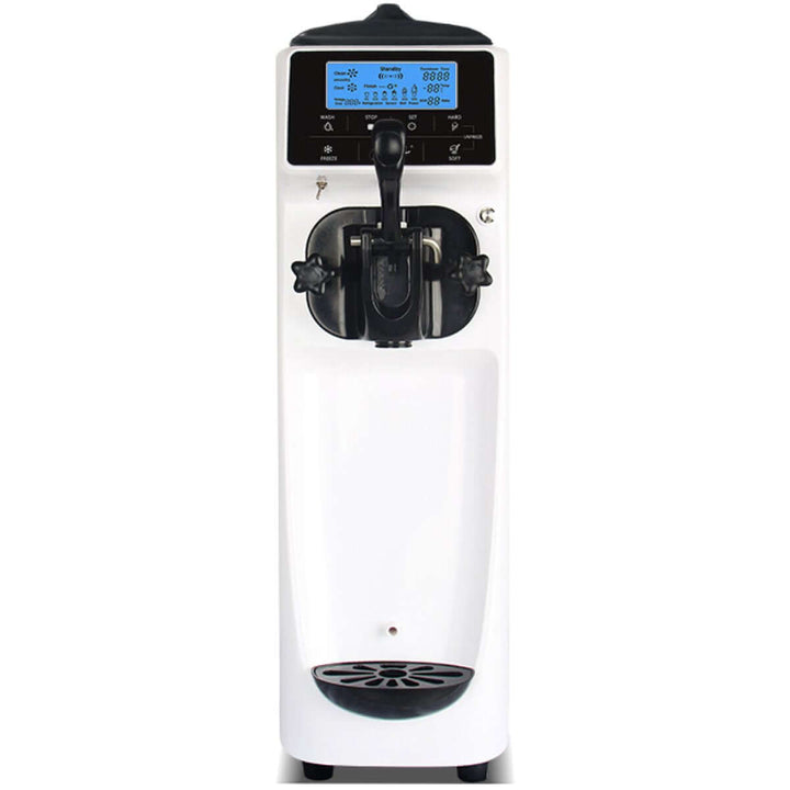 KRD Soft Serve Ice Cream Machine with Air Pump Function 16-18L/H Table Top