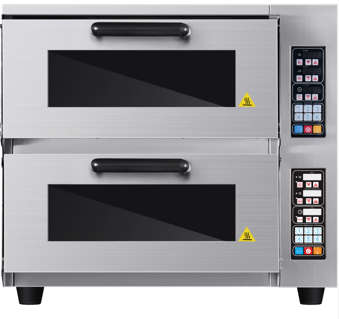 KRD Commercial Double 20" Pizza oven Electric 2 chamber 500x500mm Digital controls 5kW