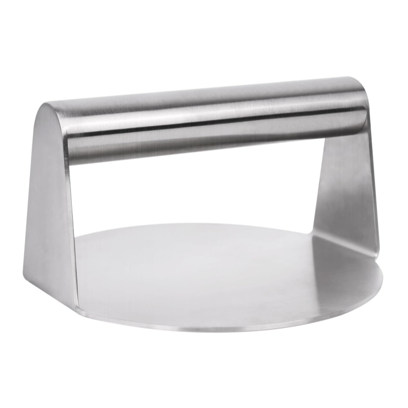 Metallic paper towel holder on a website background