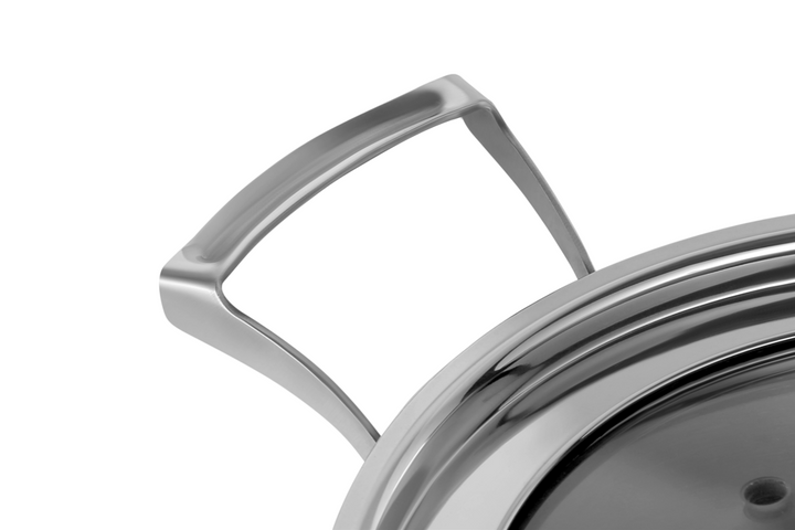 KRD Multi-Functional Food Processor Vegetable & Meat Cutter 15 Litres QS815 stainless steel handle detail