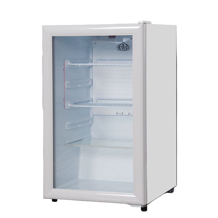 KRD Back Bar Cooler Single Hinged Door Drinks Cooler White 48cm LGZ120 for commercial kitchen use with spacious interior.