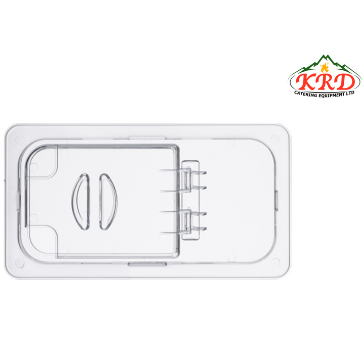KRD Polycarbonate Gastronorm 1/3 Open Flip Lid