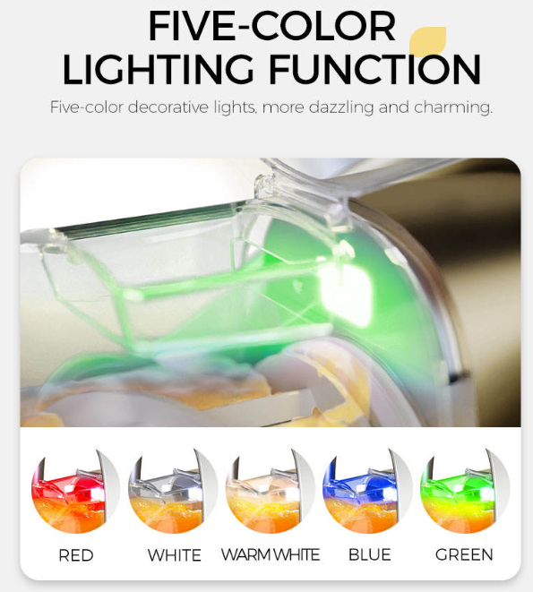 KRD Portable Slush Machine Single 3L 5 Presets Frozen Drink Maker HS3L