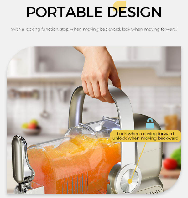 KRD Portable Slush Machine Single 3L 5 Presets Frozen Drink Maker HS3L