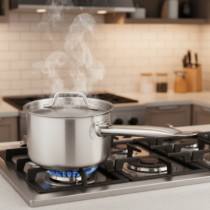 KRD Professional Stainless Steel 2.7L Saucepan 180 x110mm YD-18110D
