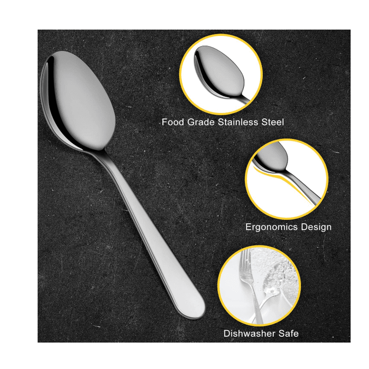 KRD Stainless Steel Dinner Knives 12 Piece Set