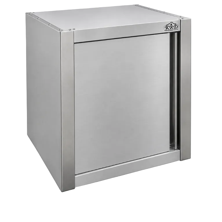 KRD Wall cabinet 1 hinged door Stainless steel Width 600mm Depth 400mm THWSR64