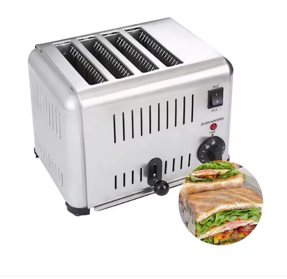 KRD Commercial Electric 4 Slice Toaster stainless steel HET4