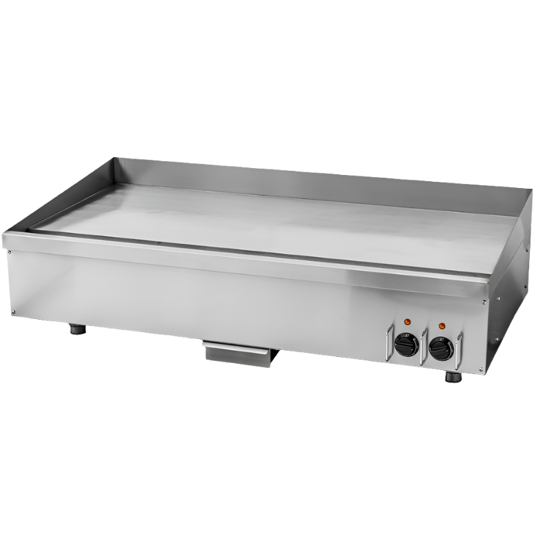 KRD Commercial Electric Griddle Smooth 1216x616x406mm 16kW Steel Plate Dual control