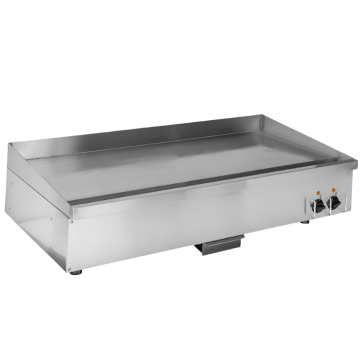 KRD Commercial Electric Griddle Smooth 1216x616x406mm 16kW Steel Plate Dual control