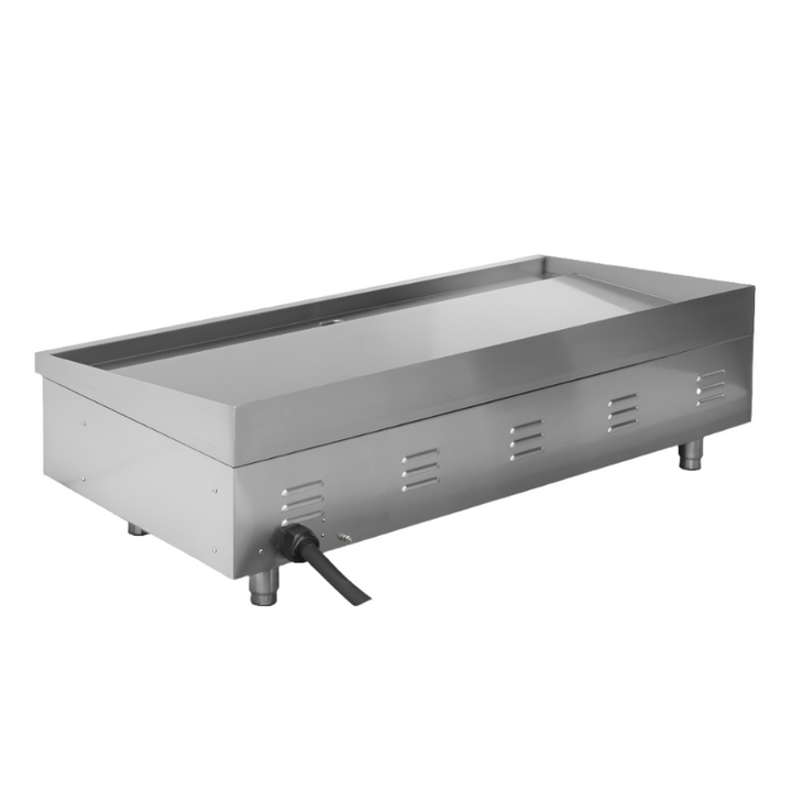 KRD Commercial Electric Griddle Smooth 1216x616x406mm 16kW Steel Plate Dual control