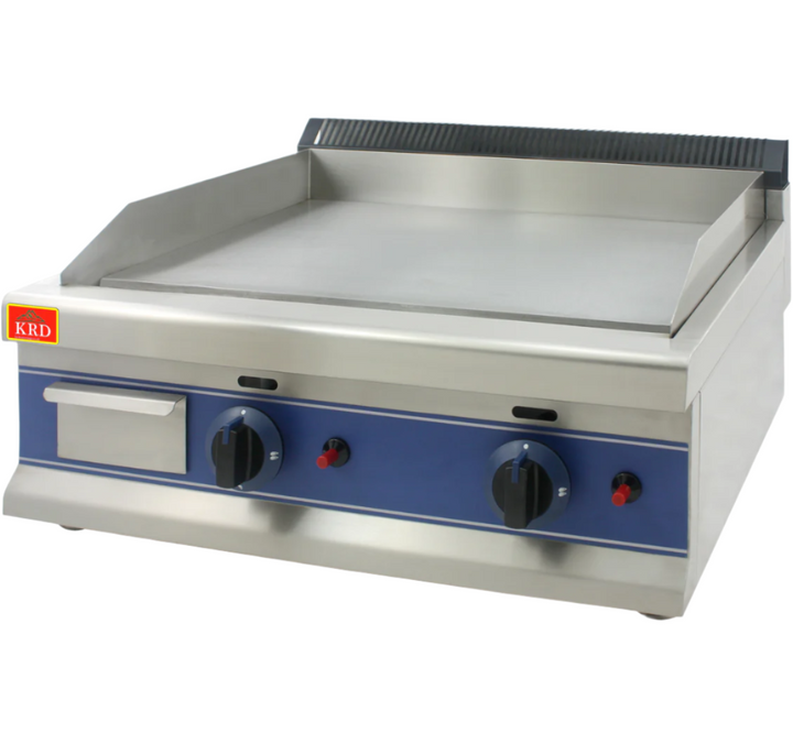 KRD Commercial Natural Gas Griddle Mild steel Smooth 75cm 6KW