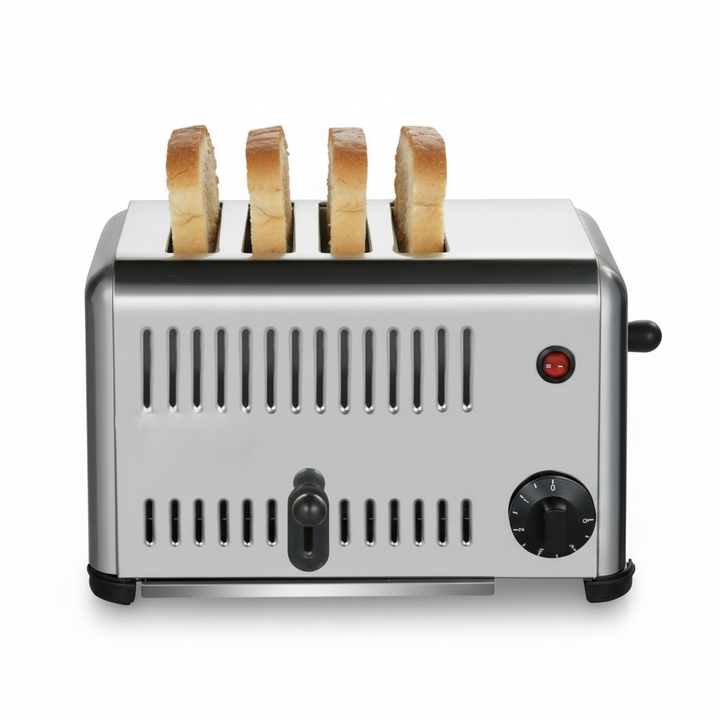 KRD Commercial 4 Slice Toaster Electric stainless steel HET4