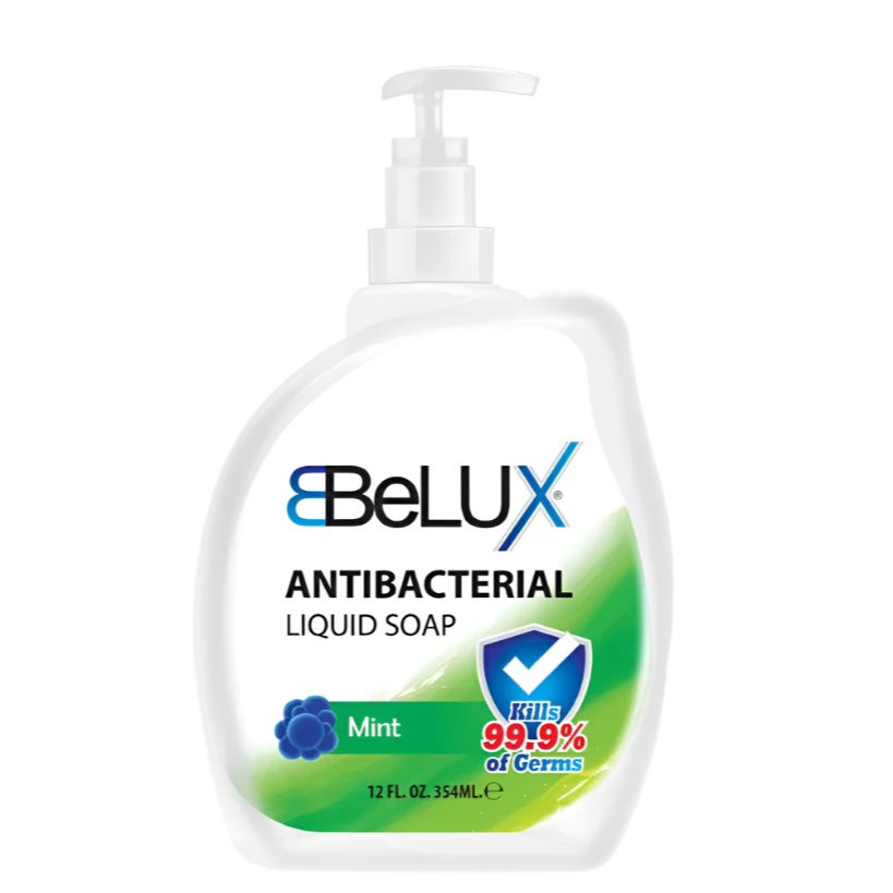 Belux Mint Hand Wash 354ml Kills 99.9% Germ ANTI-BACTERIA