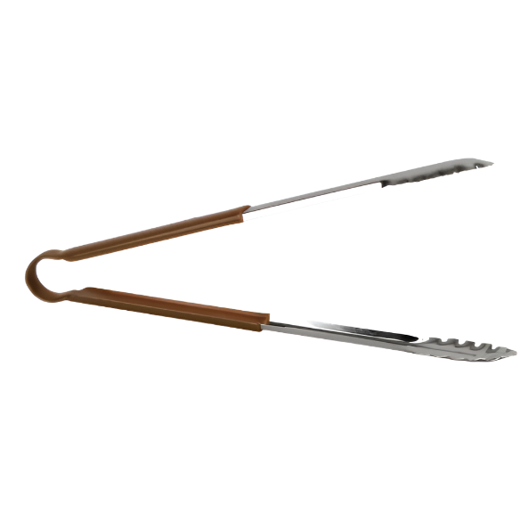 KRD Colour Coded Brown Utility Serving Tongs clip 380mm 15"