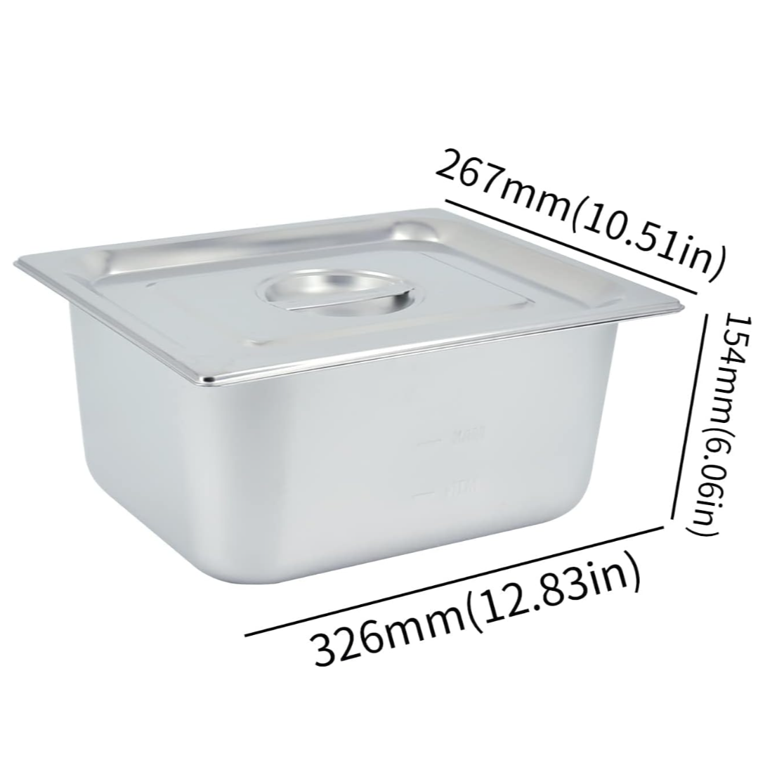 KRD Commercial 4 Pot Electric Wet Bain Marie Countertop 4x GN1/2 Drain Tap CG4V