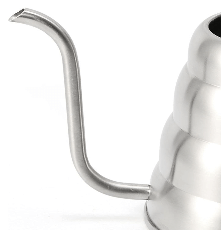 KRD Pour Over Coffee Kettle with Thermometer for Exact Temperature Gooseneck Coffee Kettle 800ml stainless steel spout.