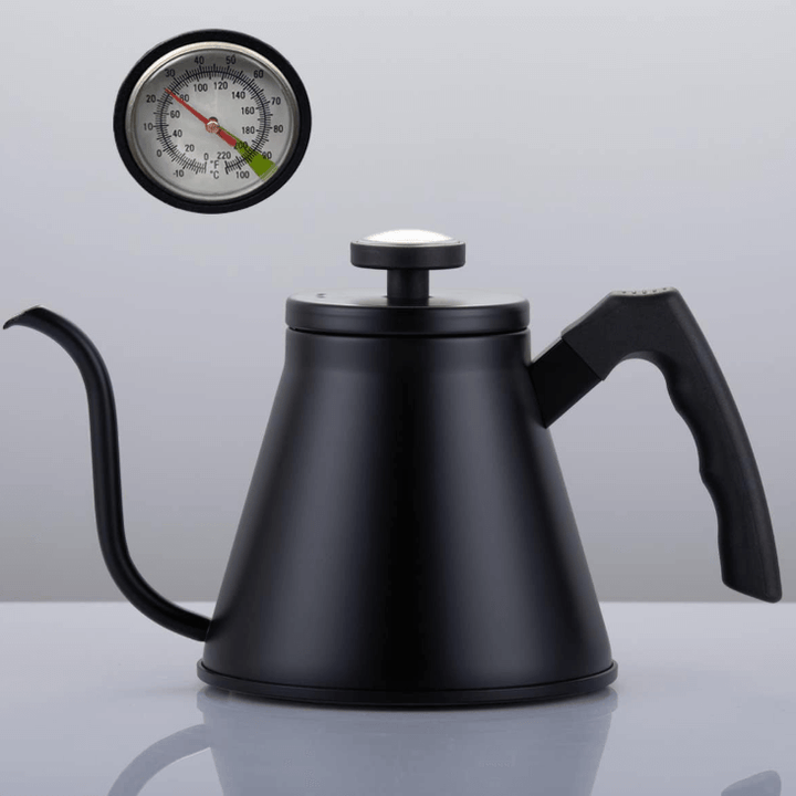 KRD Pour Over Stovepot Gooseneck Coffee Kettle with Thermometer 800ml