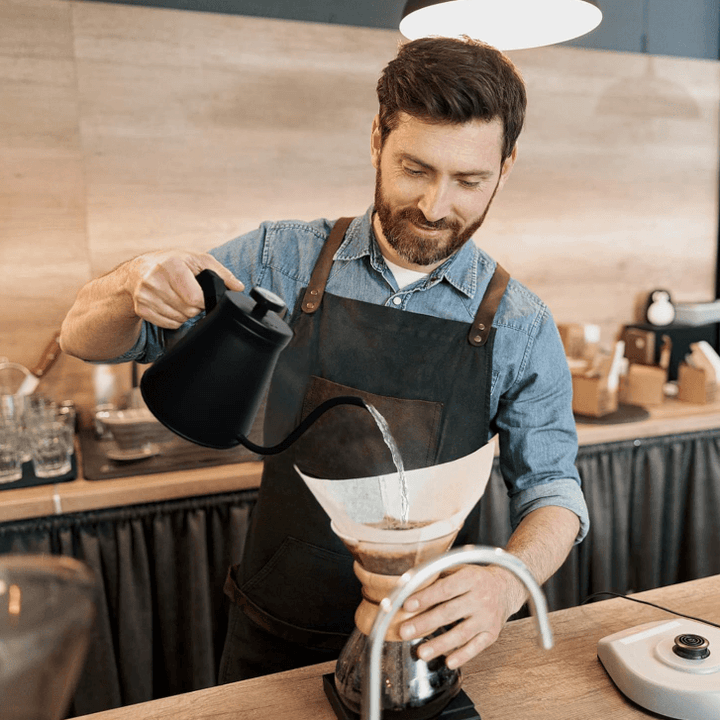 KRD Pour Over Stovepot Gooseneck Coffee Kettle with Thermometer 800ml