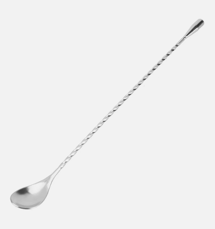 KRD Stainless Steel Wine Cocktail Mixing Twist Spoon Long Handle Drink Stirring Tool