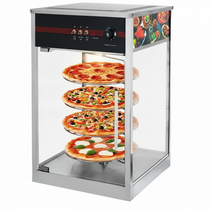 KRD Commercial 4 Tier Heated Pizza Display Warmer HW815