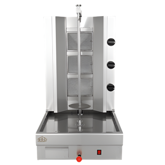 KRD Professional Gyros/Kebab grill Gas Movable body 3 Burners