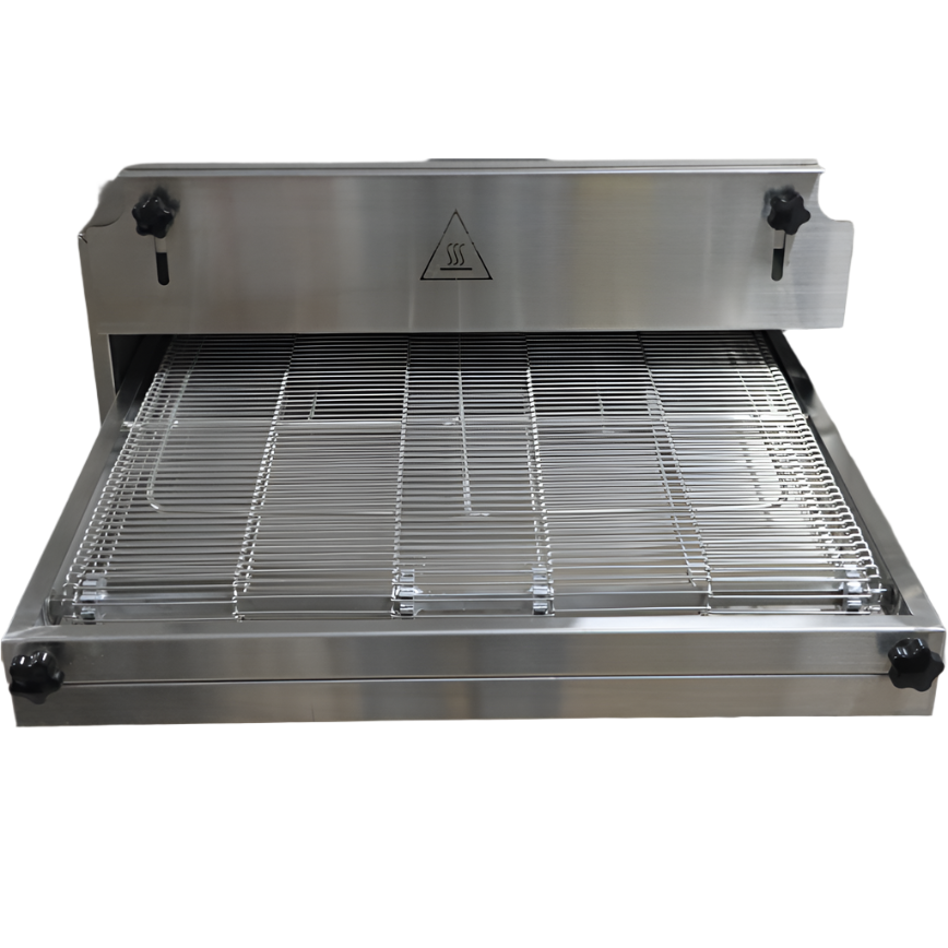KRD Commercial Gas Conveyor Pizza Oven 20 Pizzas of 18'' Per Hour Standing Programmable LM18Q