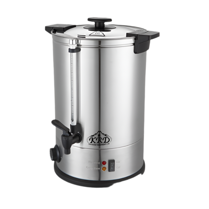 KRD Commercial Water Boiler Double Wall 15 Litres Stainless Steel KWB15L
