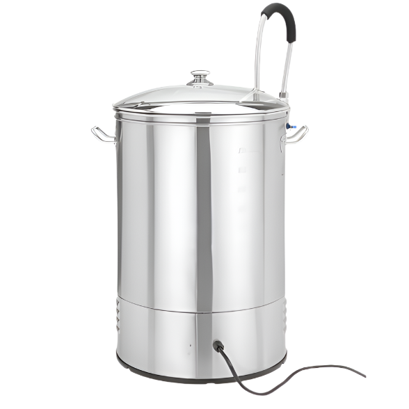 KRD Commercial All-in-One Grain Brewing Kettle 60 Litres Stainless Steel KWB60LB