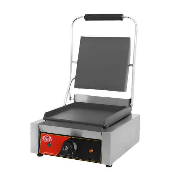KRD Heavy Duty Panini Contact grill Single Smooth 1.8kw