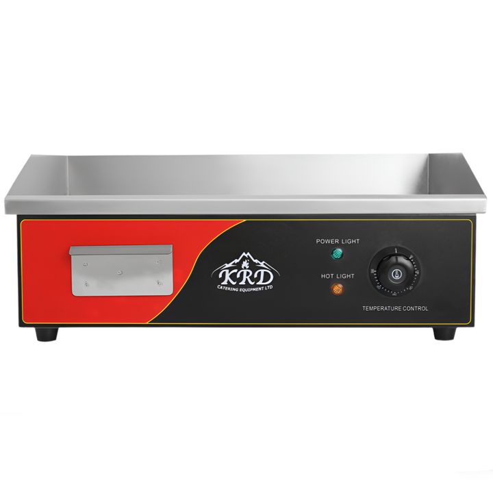 KRD Countertop 3kw Electric Flat Smooth Griddle 550x450x230mm OP818