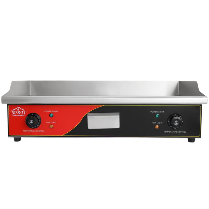 KRD Commercial Electric Flat Smooth Griddle 730x460x250mm 3.6kw OP820S