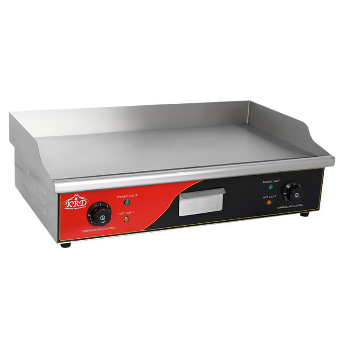 KRD Commercial Electric Flat Smooth Griddle 730x460x250mm 3.6kw OP820S