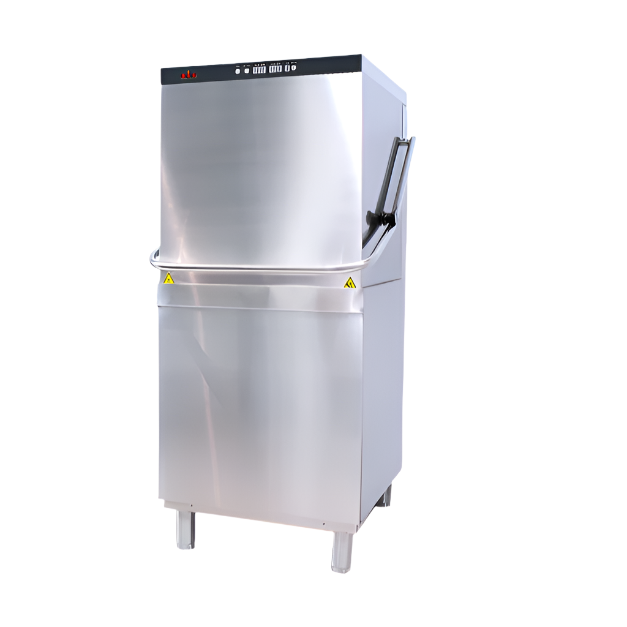 KRD Passthrough Dishwasher 500mm Basket 60 Baskets/hour Detergent Pump 220V HD60D