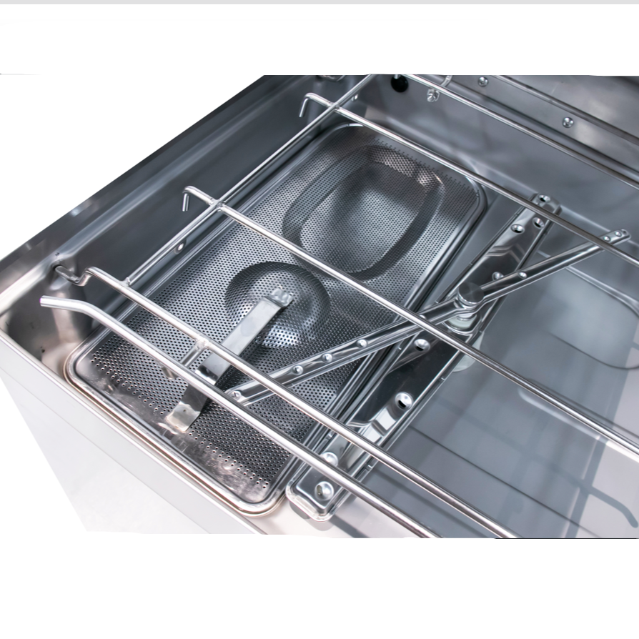 KRD Passthrough Dishwasher 500mm Basket 60 Baskets/hour Detergent Pump 220V HD60D