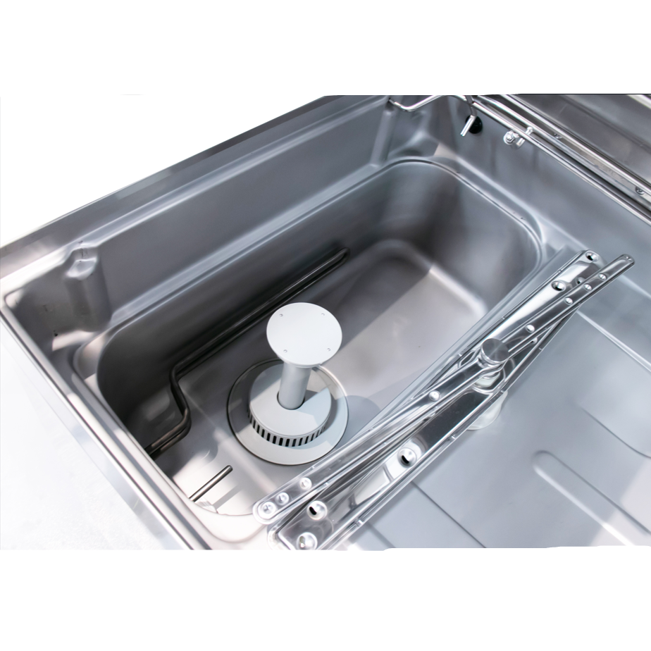 KRD Passthrough Dishwasher 500mm Basket 60 Baskets/hour Detergent Pump 220V HD60D