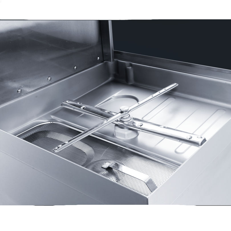 KRD Passthrough Dishwasher 500mm Basket 60 Baskets/hour Detergent Pump 220V HD60D