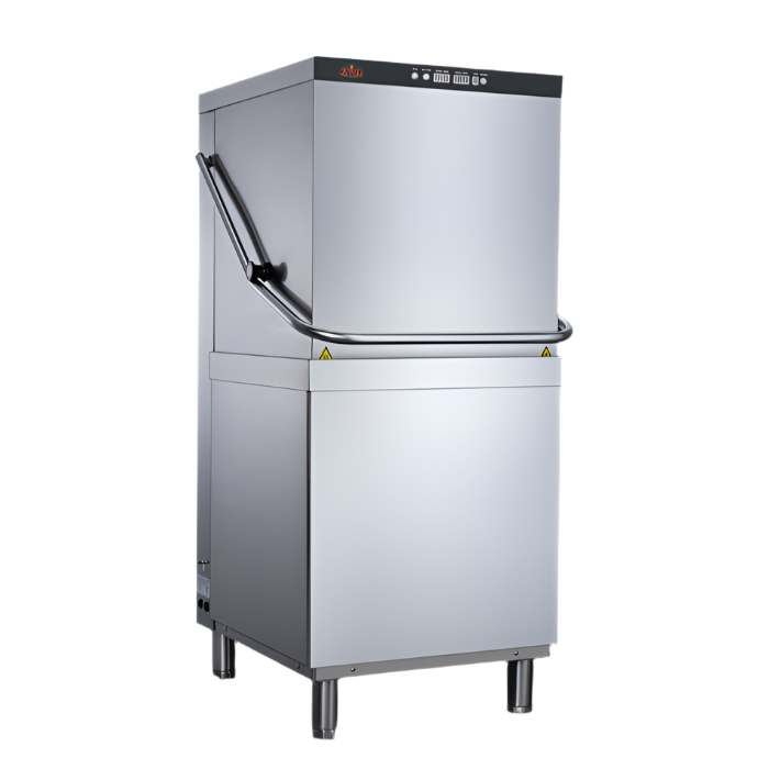 KRD Passthrough Dishwasher 500mm Basket 60 Baskets/hour Detergent Pump 220V HD60D