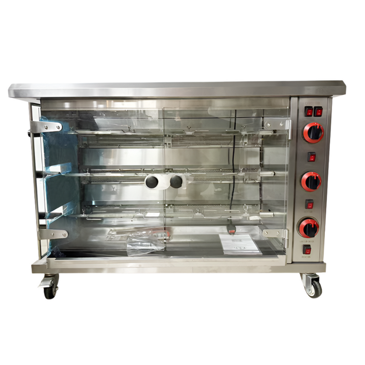 KRD Professional Chicken Rotisserie Oven Gas 3 spit 15 chickens CY3PG