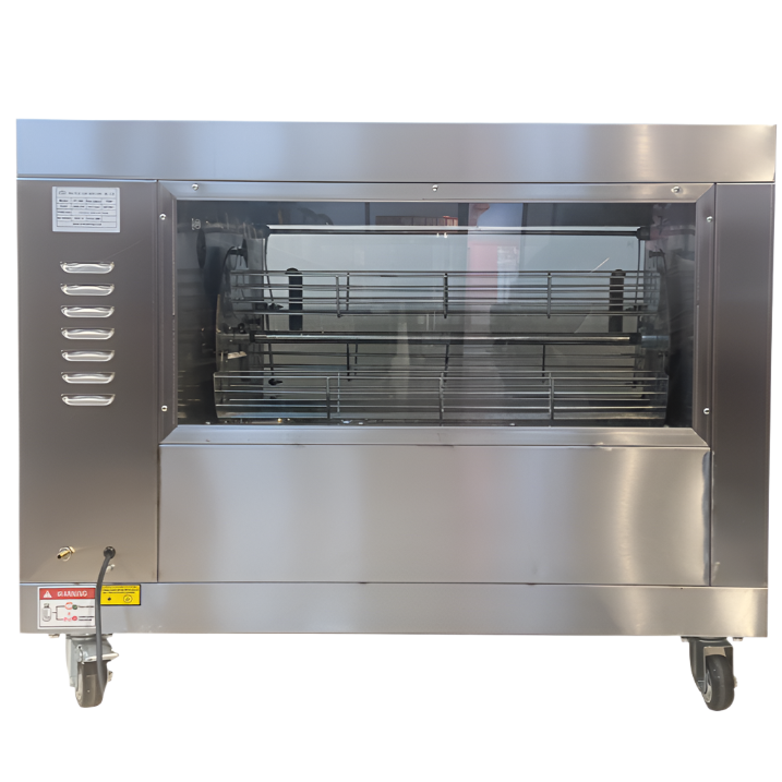 KRD Commercial Digital Gas Chicken Rotisserie Oven 4 baskets 12-16 chickens Countertop CY368