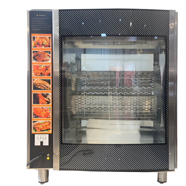 KRD Commercial Electric Chicken Rotisserie Oven 7 baskets 28-35 chickens