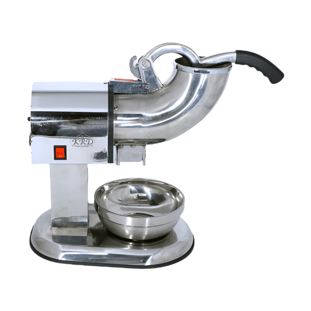 KRD Electric Ice Crusher HR-A108E, 350W, 100kg/h capacity, stainless steel body for bars and pubs.