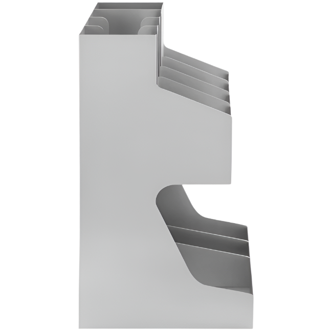 KRD Stainless Steel 2 Tier Cup Holder / Dispenser Φ100mm Cups 7 Stacks 62006