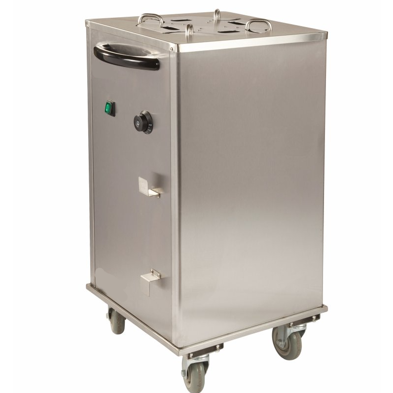 KRD Professional Mobile Heated Plate Lowerator 40 plates Ø300mm PL1C