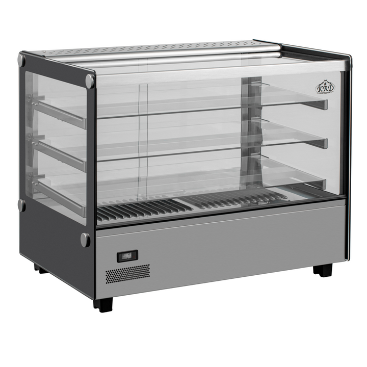 KRD Commercial 160 Litre Countertop Display Warmer 3 shelf stainless steel