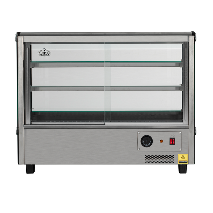 KRD Commercial 160 Litre Countertop Display Warmer 3 shelf stainless steel