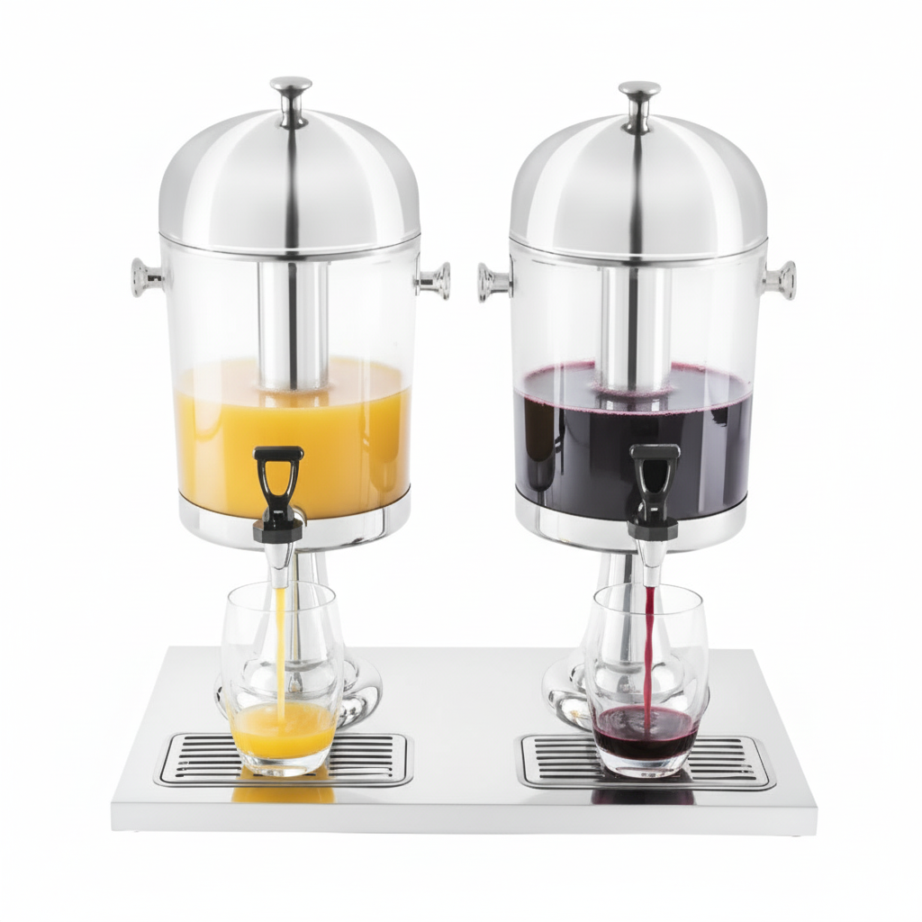 KRD Commercial Double Juice Dispenser 2x8L DTJ002B