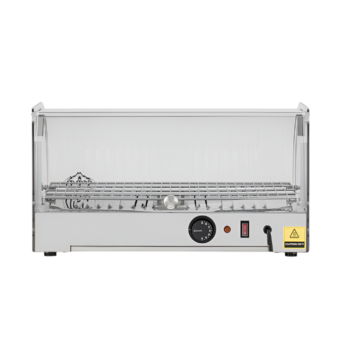 KRD Curved Front Heated Display Case 25 Litres Countertop XCR25L