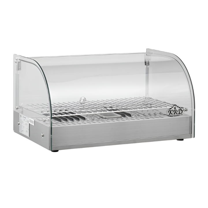 KRD Curved Front Heated Display Case 25 Litres Countertop XCR25L