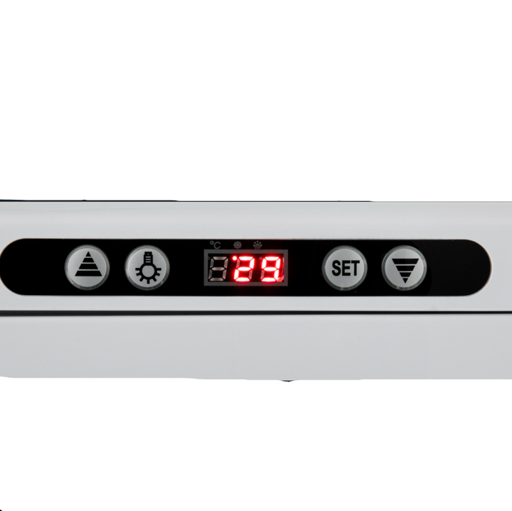 KRD Upright Commercial Glass Refrigerated Display Cooler 218 Litres 4 Shelves 1615mm Height